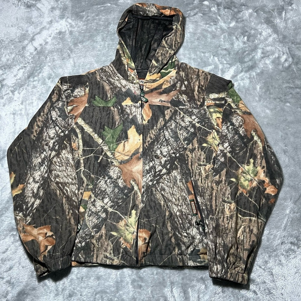 Remington Hoodie Youth Size Medium Camo Mossy Oak Breakup Hunting Deer Outdoors